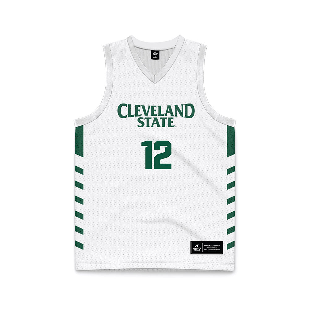 Cleveland State - NCAA Women's Basketball : Ayisse Magassa - White Retro Basketball Jersey-0