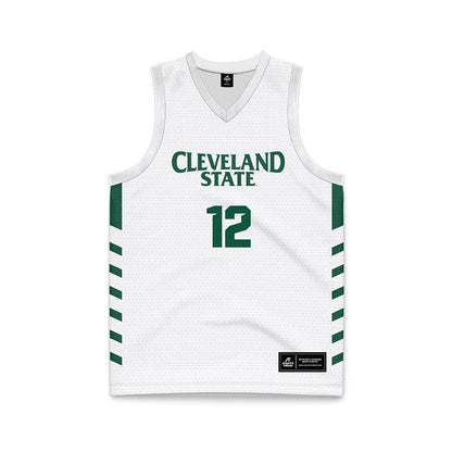 Cleveland State - NCAA Women's Basketball : Ayisse Magassa - White Retro Basketball Jersey-0