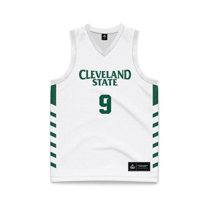 Cleveland State - NCAA Women's Basketball : Sarah Hurley - White Retro Basketball Jersey-0