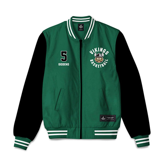 Cleveland State - NCAA Men's Basketball : David Giddens - Bomber Jacket-0