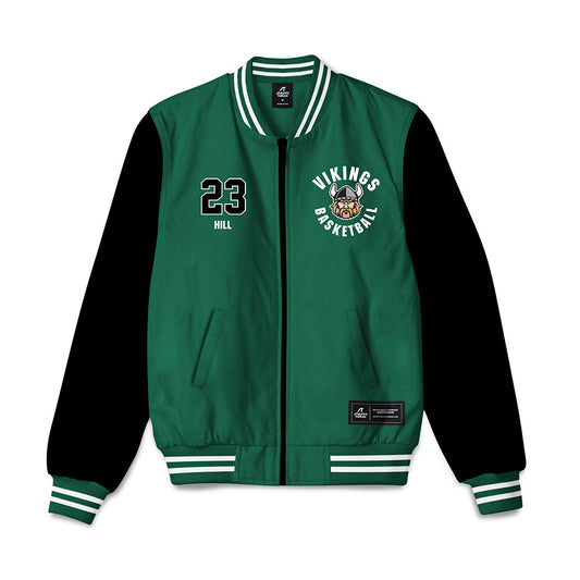Cleveland State - NCAA Men's Basketball : Manny Hill - Bomber Jacket-0