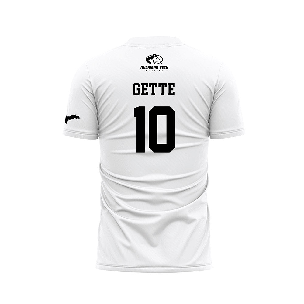 Michigan Tech - NCAA Women's Soccer : Olivia Gette - White Soccer Jersey-1