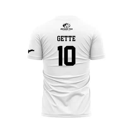 Michigan Tech - NCAA Women's Soccer : Olivia Gette - White Soccer Jersey-1