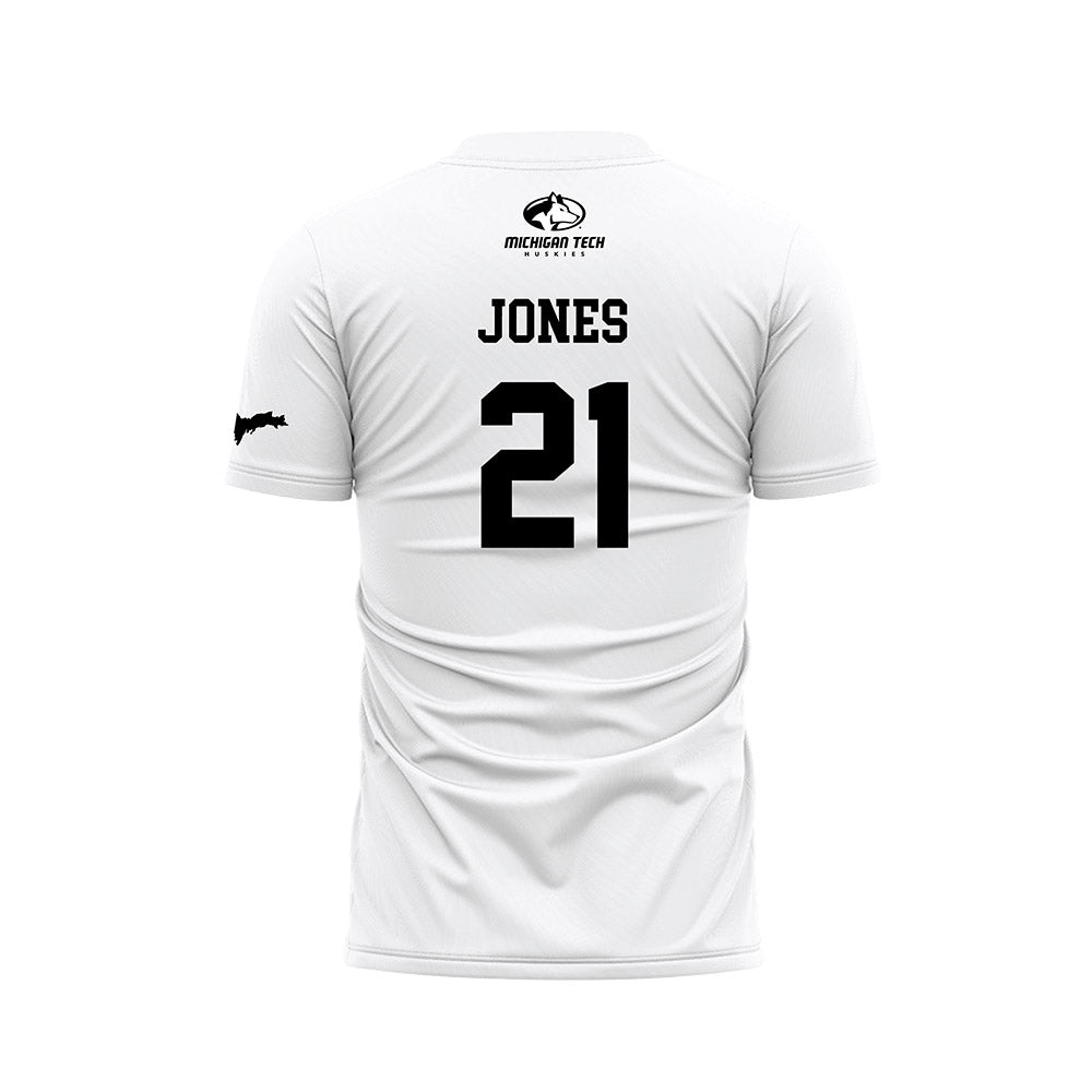 Michigan Tech - NCAA Women's Soccer : Olivia Jones - White Soccer Jersey-1