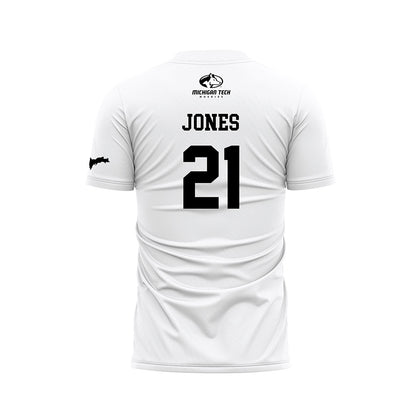 Michigan Tech - NCAA Women's Soccer : Olivia Jones - White Soccer Jersey-1