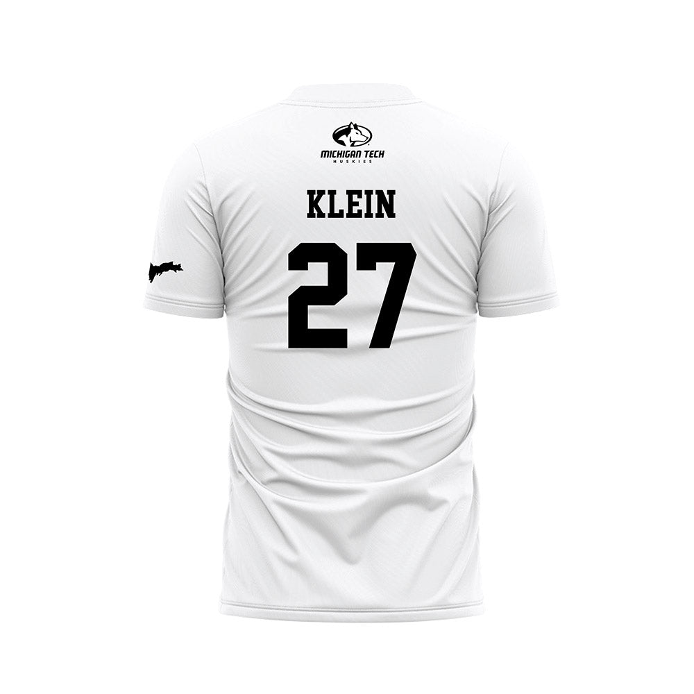 Michigan Tech - NCAA Women's Soccer : Gabrielle Klein - White Soccer Jersey-1