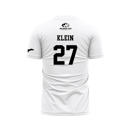 Michigan Tech - NCAA Women's Soccer : Gabrielle Klein - White Soccer Jersey-1