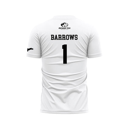 Michigan Tech - NCAA Women's Soccer : Brianna Barrows - White Soccer Jersey-1