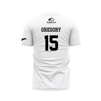 Michigan Tech - NCAA Women's Soccer : Amelia Gregory - White Soccer Jersey-1