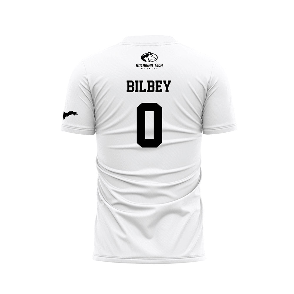 Michigan Tech - NCAA Women's Soccer : Paige Bilbey - White Soccer Jersey-1