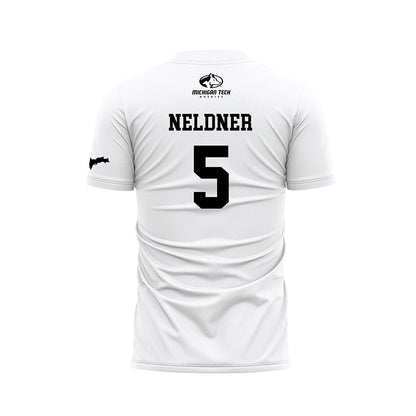 Michigan Tech - NCAA Women's Soccer : Harper Neldner - White Soccer Jersey-1