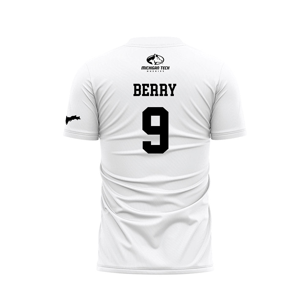 Michigan Tech - NCAA Women's Soccer : Bella Berry - White Soccer Jersey-1