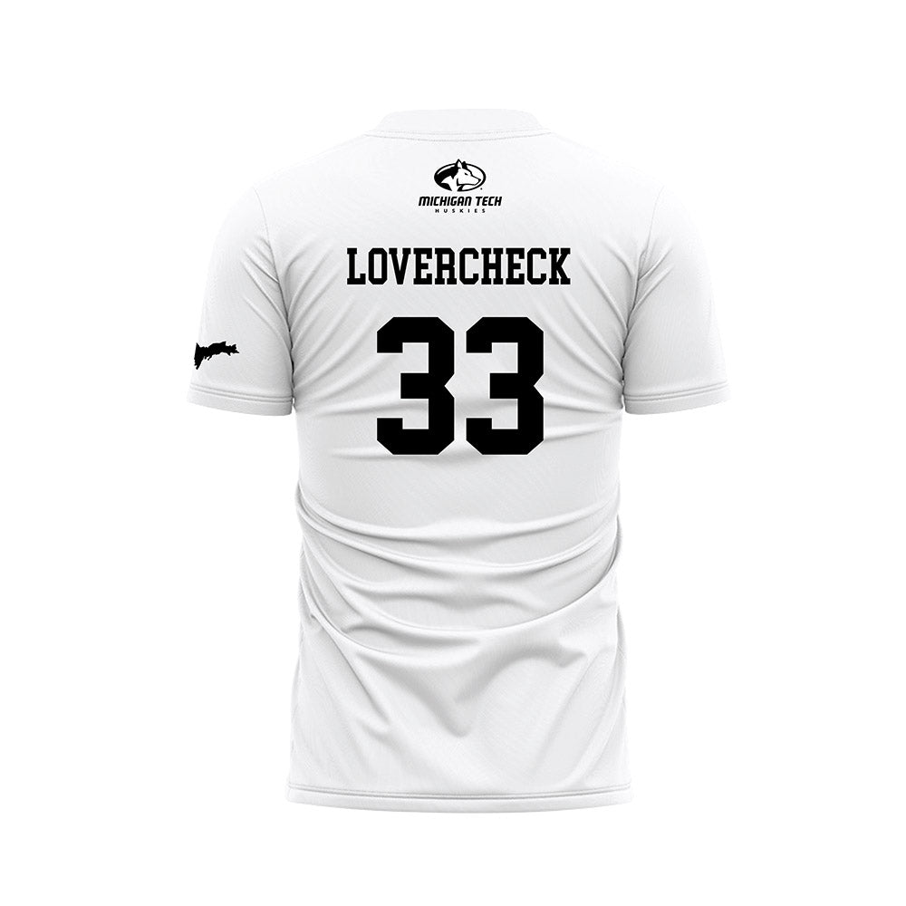 Michigan Tech - NCAA Women's Soccer : Reilly Lovercheck - White Soccer Jersey-1