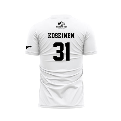 Michigan Tech - NCAA Women's Soccer : Karli Koskinen - White Soccer Jersey-1