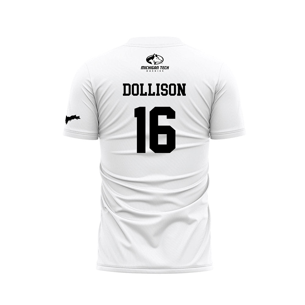 Michigan Tech - NCAA Women's Soccer : Kenzie Dollison - White Soccer Jersey-1