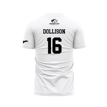 Michigan Tech - NCAA Women's Soccer : Kenzie Dollison - White Soccer Jersey-1