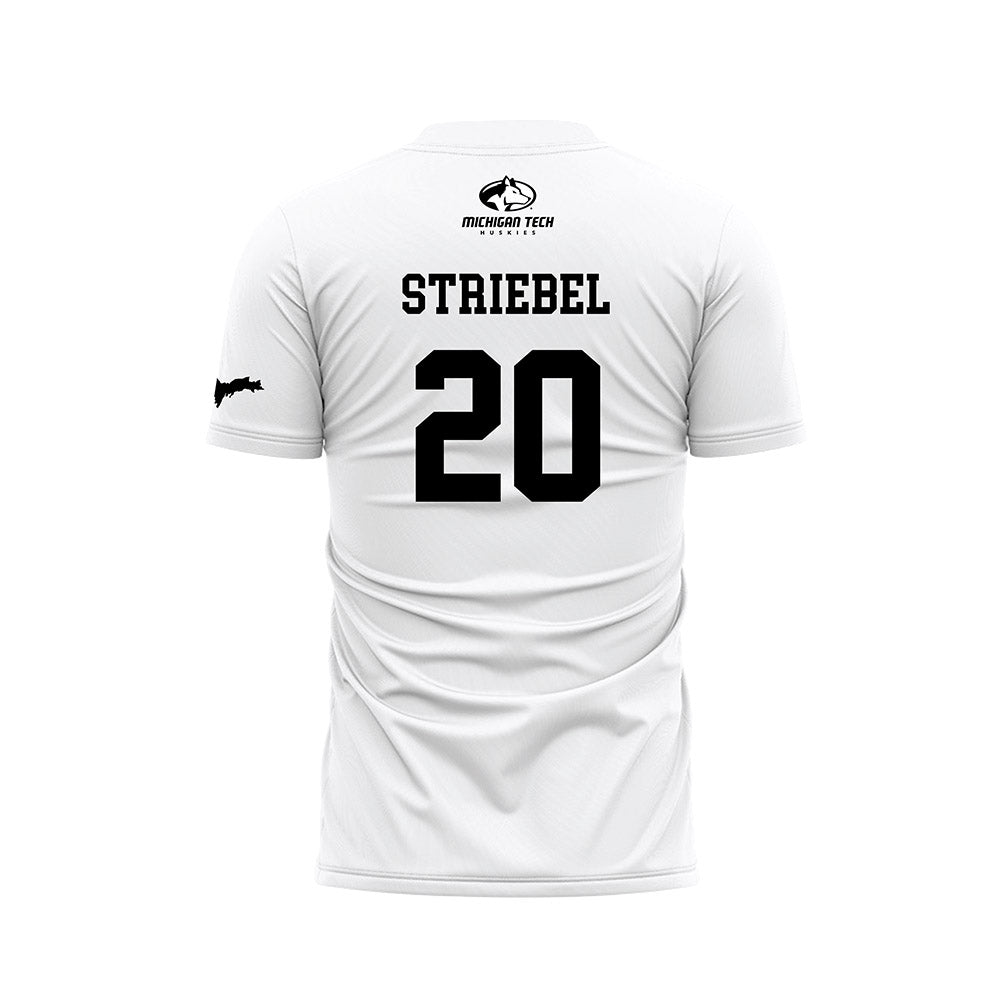 Michigan Tech - NCAA Women's Soccer : Elizabeth Striebel - White Soccer Jersey-1