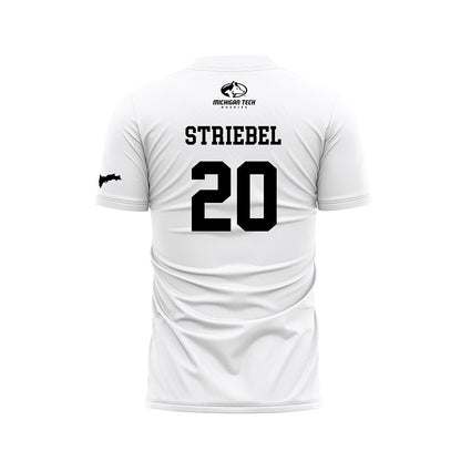 Michigan Tech - NCAA Women's Soccer : Elizabeth Striebel - White Soccer Jersey-1