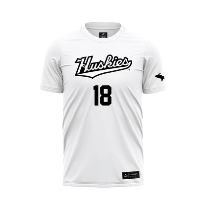 Michigan Tech - NCAA Women's Soccer : Melanie Brougham - White Soccer Jersey-0