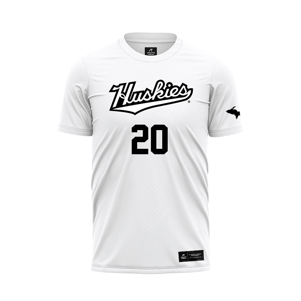 Michigan Tech - NCAA Women's Soccer : Elizabeth Striebel - White Soccer Jersey-0