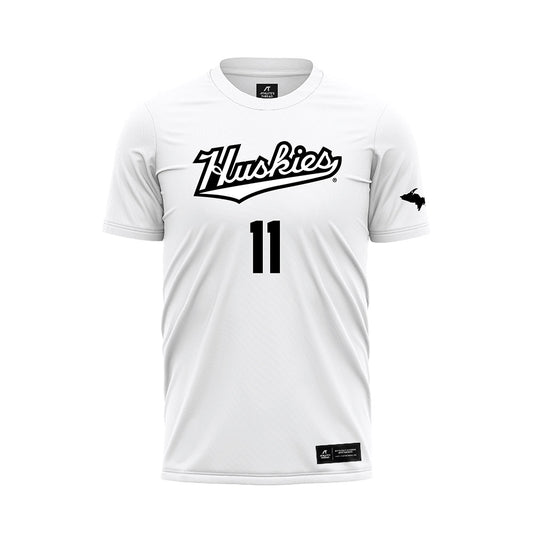 Michigan Tech - NCAA Women's Soccer : Marissa Wentland - White Soccer Jersey-0