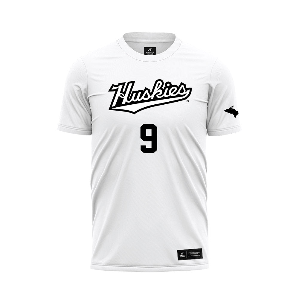 Michigan Tech - NCAA Women's Soccer : Bella Berry - White Soccer Jersey-0