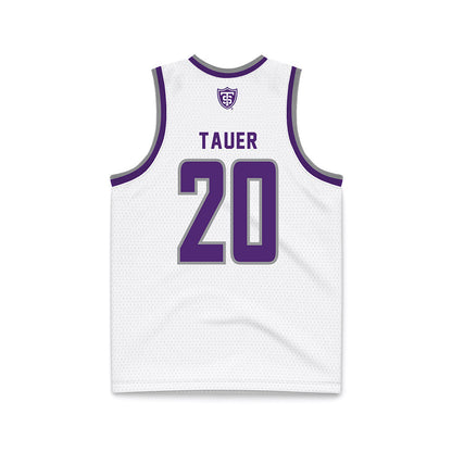 UST - NCAA Men's Basketball : Jack Tauer - White Basketball Jersey-1