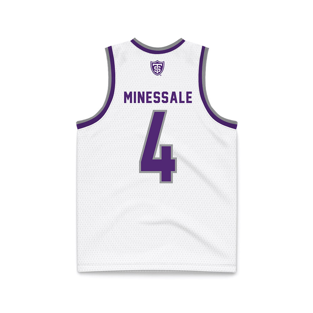 UST - NCAA Men's Basketball : Nolan Minessale - White Basketball Jersey-1