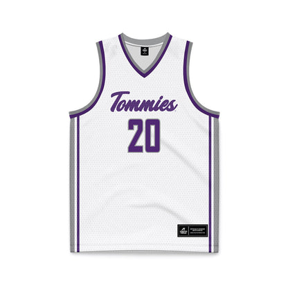 UST - NCAA Men's Basketball : Jack Tauer - White Basketball Jersey-0
