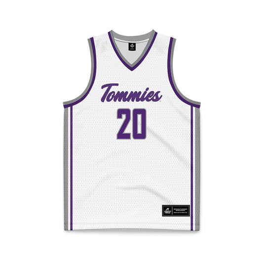 UST - NCAA Men's Basketball : Jack Tauer - White Basketball Jersey-0