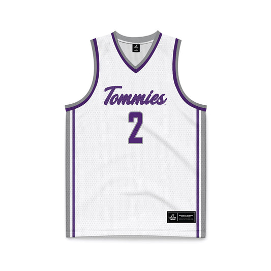 UST - NCAA Men's Basketball : Jermaine Coleman - White Basketball Jersey-0