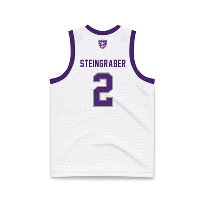 UST - NCAA Women's Basketball : Lizzie Steingraber - White Basketball Jersey-1