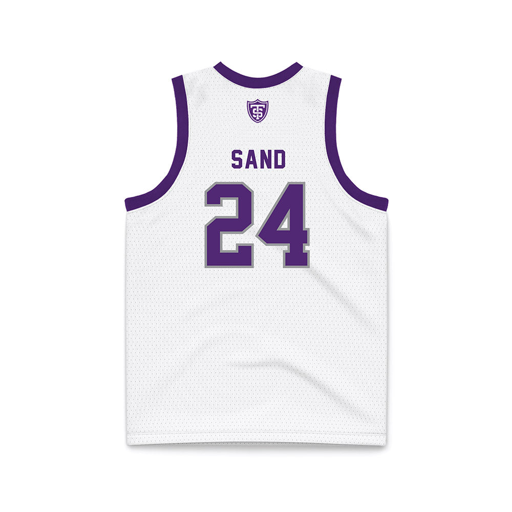 UST - NCAA Women's Basketball : Alyssa Sand - White Basketball Jersey-1