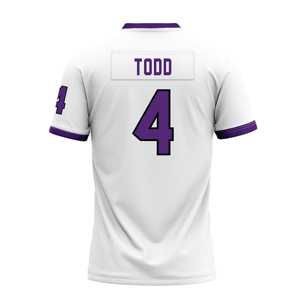 UST - NCAA Football : JaShawn Todd - White Premium Football Jersey-1
