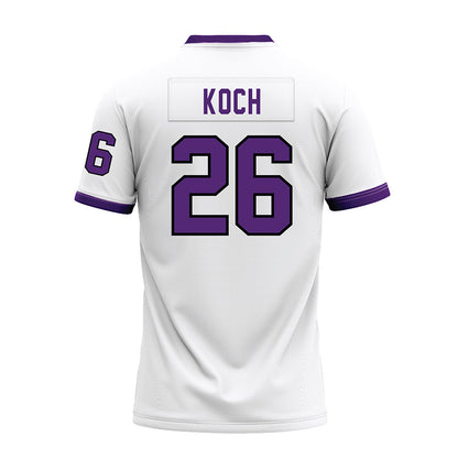 UST - NCAA Football : Joseph Koch - White Premium Football Jersey-1