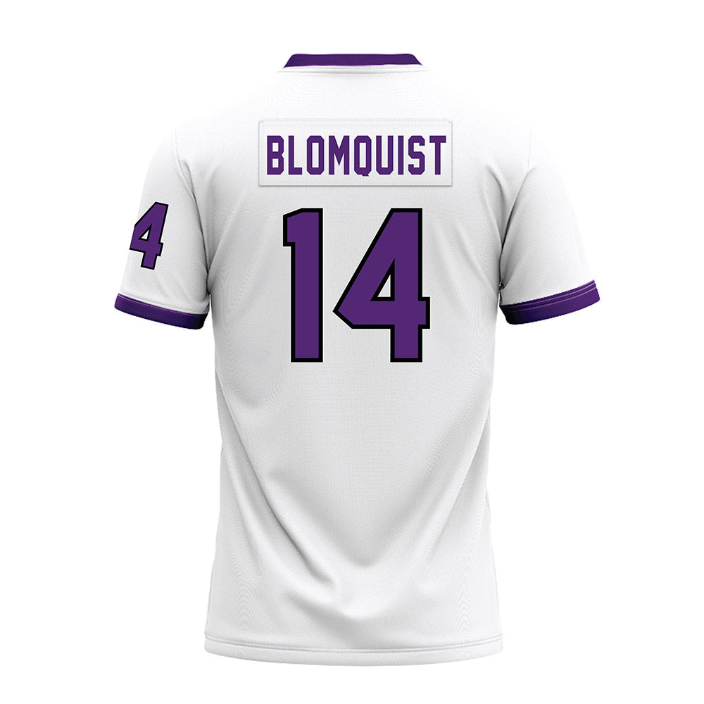 UST - NCAA Football : Javhi Blomquist - White Premium Football Jersey-1