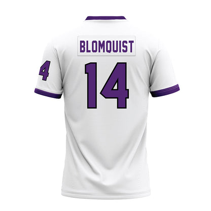 UST - NCAA Football : Javhi Blomquist - White Premium Football Jersey-1