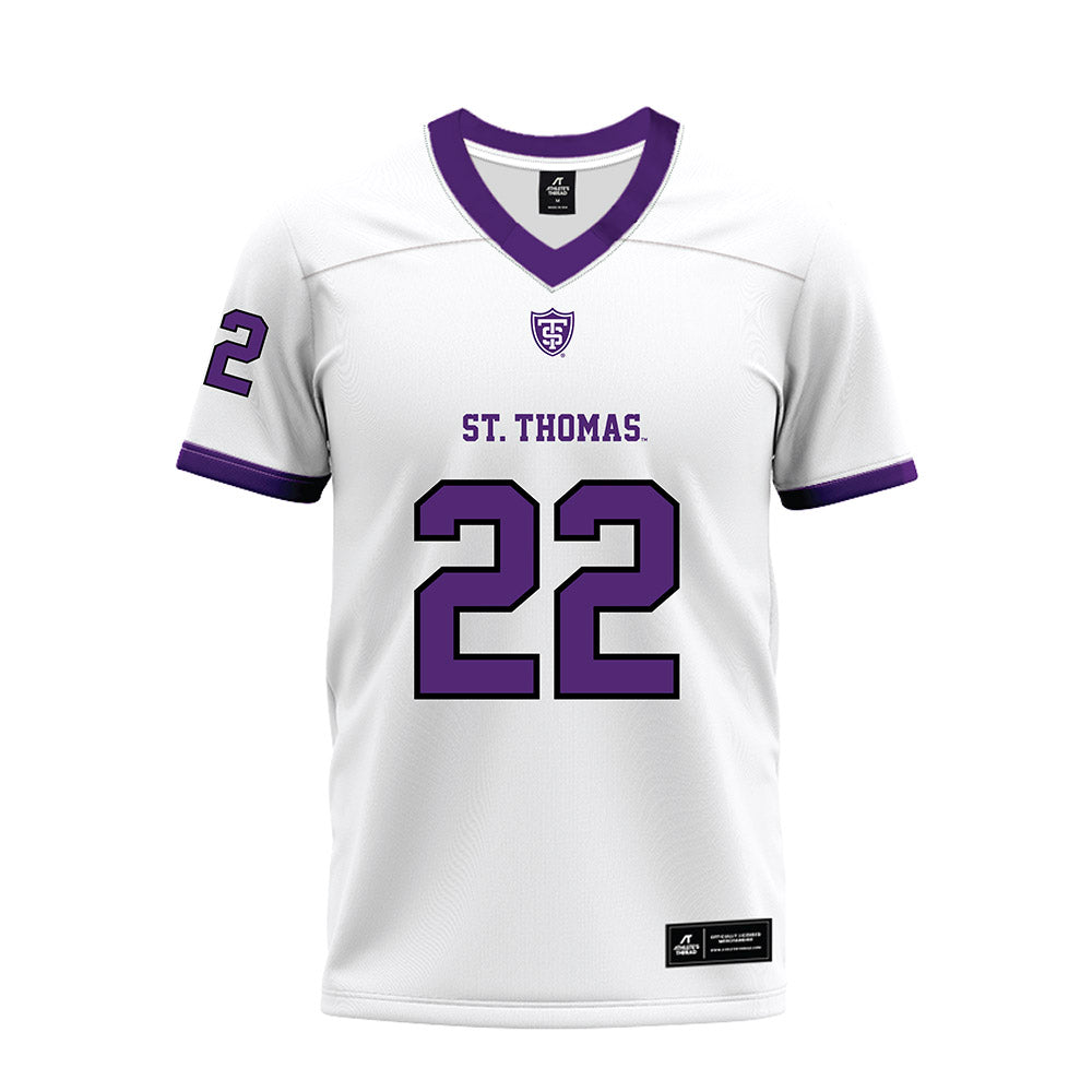 UST - NCAA Football : Mitchell Nigro - White Premium Football Jersey-0