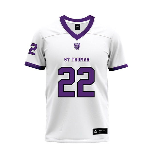 UST - NCAA Football : Mitchell Nigro - White Premium Football Jersey-0