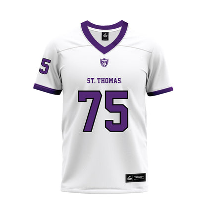 UST - NCAA Football : Ethan Sims - White Premium Football Jersey-0
