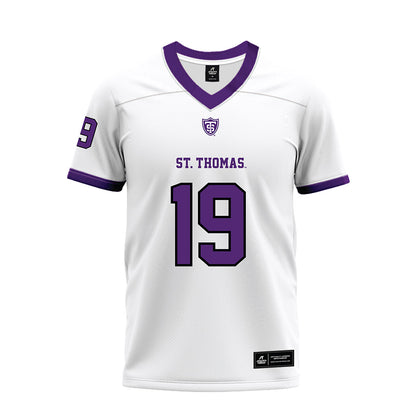 UST - NCAA Football : Owen Lyons - White Premium Football Jersey-0