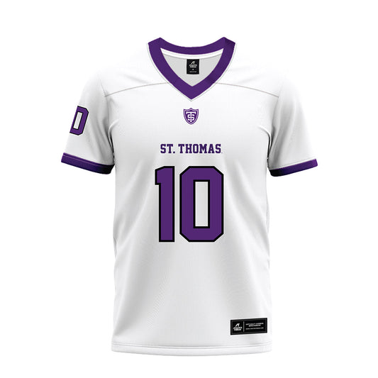 UST - NCAA Football : Ryan Sever - White Premium Football Jersey-0