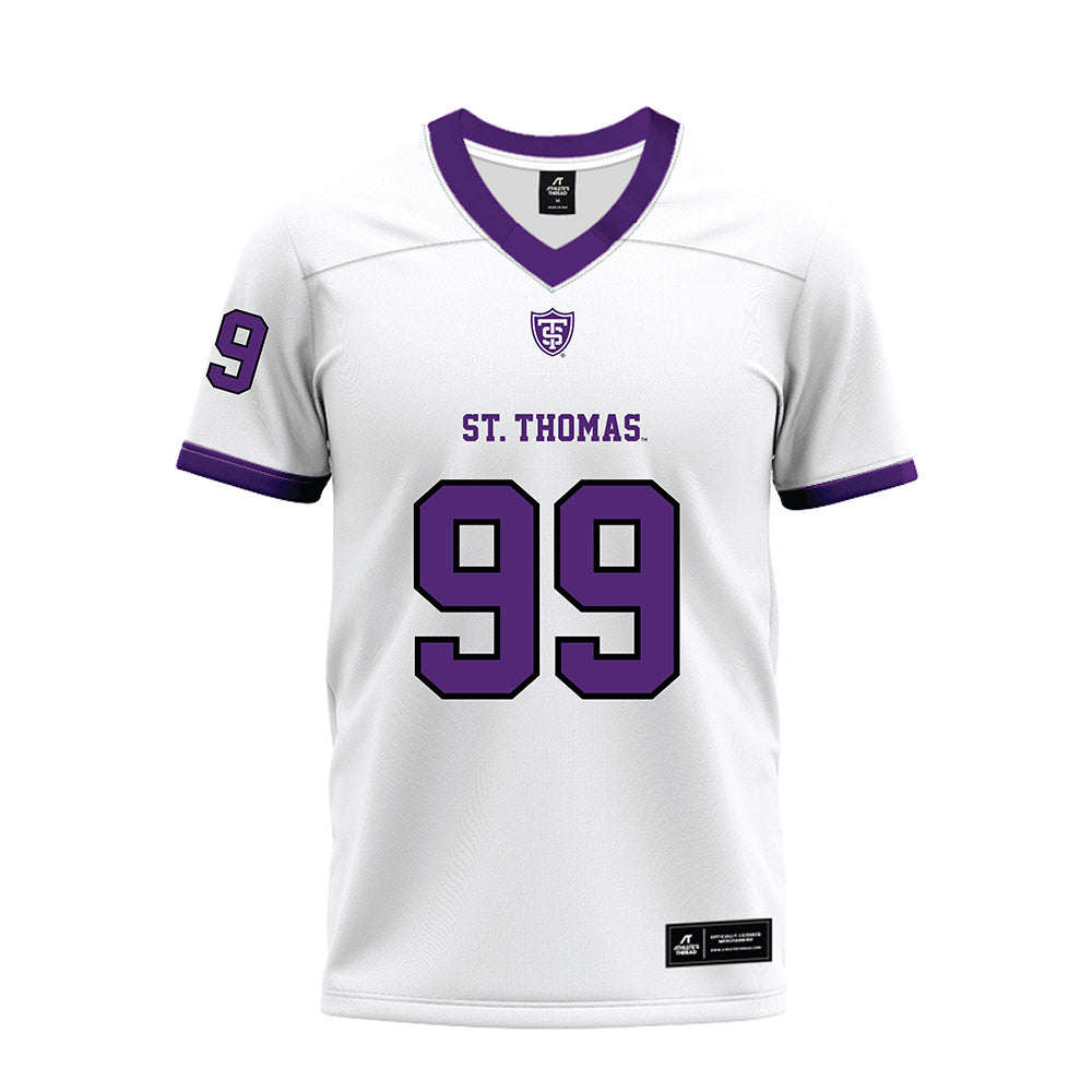 UST - NCAA Football : Aidan Adamski - White Premium Football Jersey-0