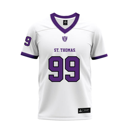 UST - NCAA Football : Aidan Adamski - White Premium Football Jersey-0