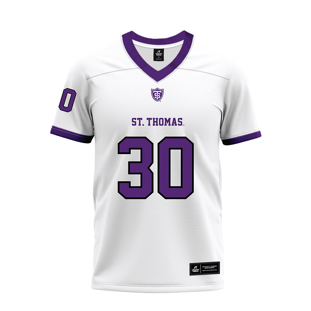 UST - NCAA Football : Nash Tichy - White Premium Football Jersey-0
