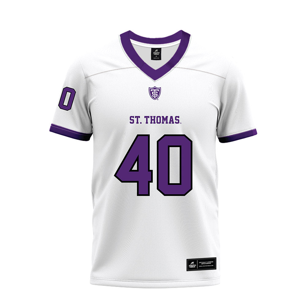 UST - NCAA Football : Zander Rockow - White Premium Football Jersey-0