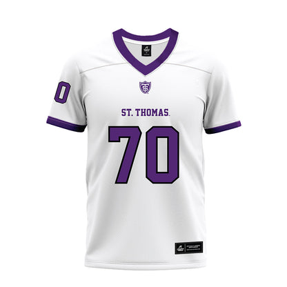 UST - NCAA Football : Hudson Cleary - White Premium Football Jersey-0