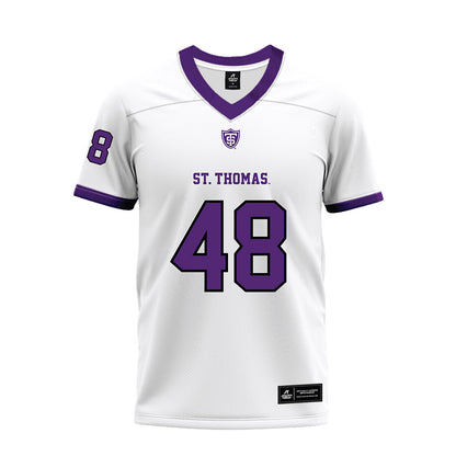 UST - NCAA Football : Elliot Huether - White Premium Football Jersey-0