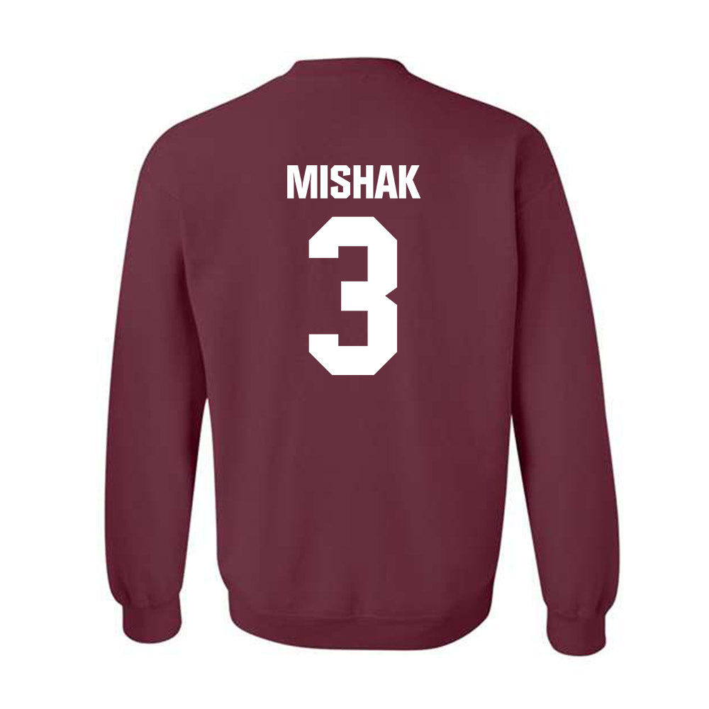 WTAMU - NCAA Men's Basketball : Brock Mishak - Crewneck Sweatshirt-1