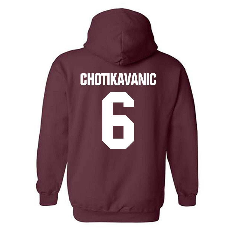 WTAMU - NCAA Men's Basketball : Narit Chotikavanic - Hooded Sweatshirt-1